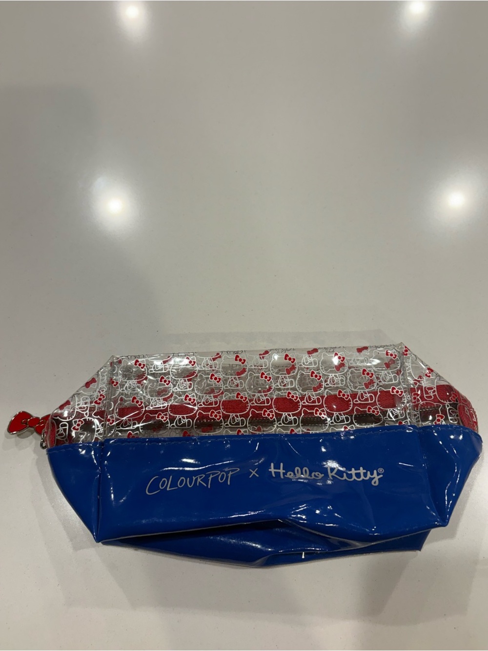 Hello Kitty x Color Pop Blue and Red Makeup Bag - Cosmetic